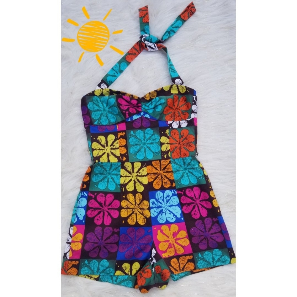 Trina Turk Retro Floral Romper